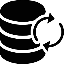 Data backup and redundancy icon